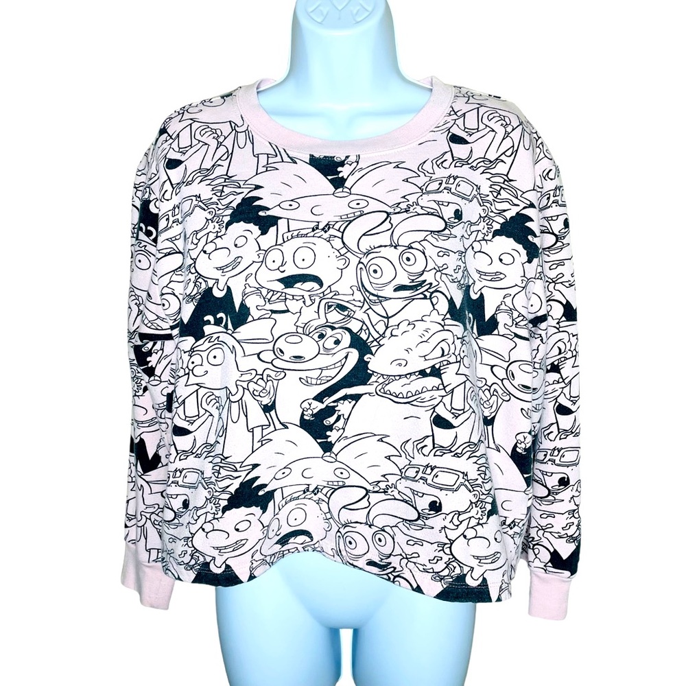 Nickelodeon Pink Cartoons Sweater